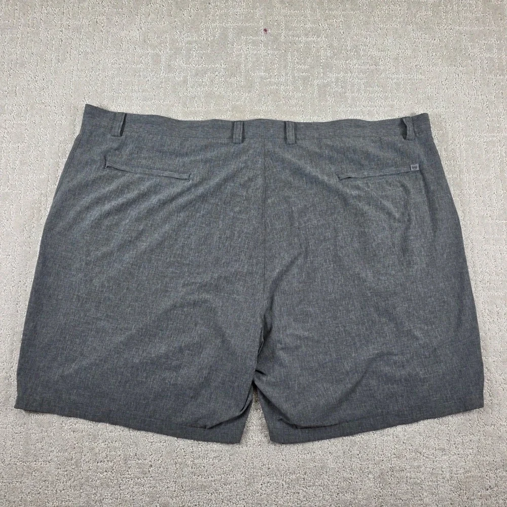 Peter Millar Mens Performance Golf Shorts Grey Heathered Size 50 Stretch Pockets